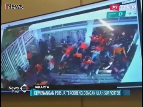 Detik-detik Suporter Persija Ricuh Jebol Pintu Masuk GBK - iNews Pagi 18/02
