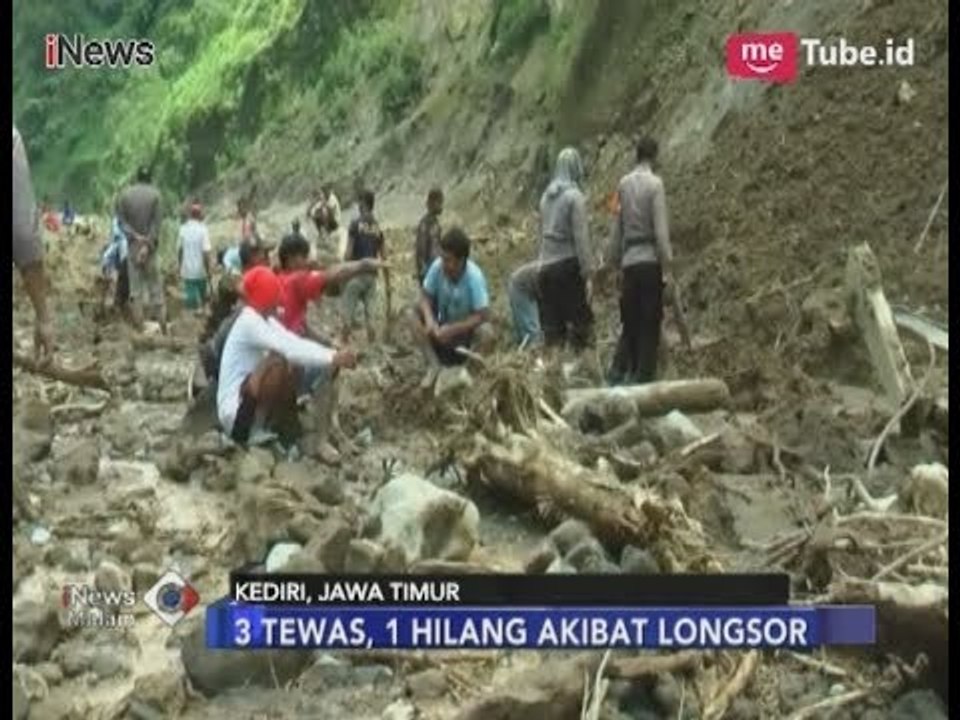 Tiga Penambang Pasir di Kediri, Tewas Tertimbun Longsor - iNews Malam 17/02