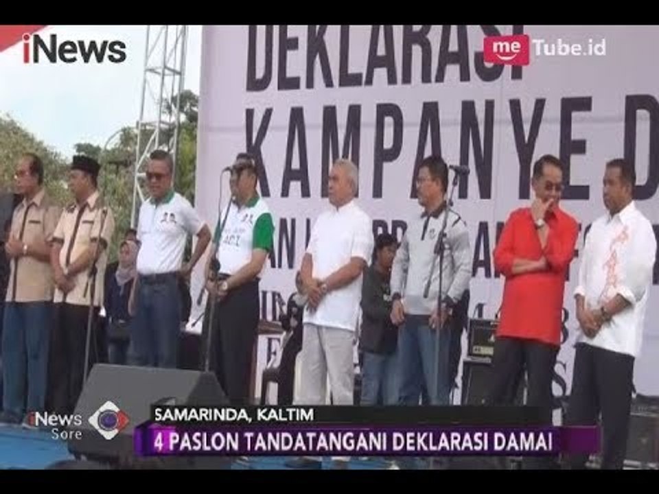 Deklarasi Kampanye Damai di Kaltim Sempat Diwarnai Sindiran - iNews Sore 18/02