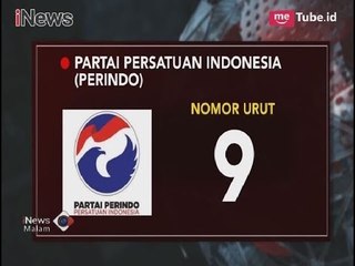 Berikut Nomor Urut yang Didapat 14 Parpol Peserta Pemilu 2019 -  iNews Malam 18/02