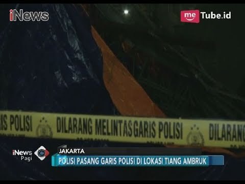 Pasca Ambruk, Garis Polisi Dipasang di Tiang Ambruk Tol Becakayu - iNews Pagi 20/02