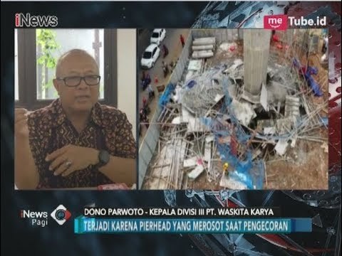 Cetakan Pengecoran Beton Tol Becakayu Ambruk, Waskita Karya Minta Maaf - iNews Pagi 21/02