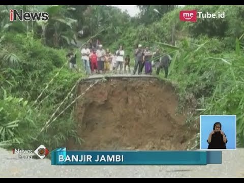 Sungai Berungun di Jambi Meluap, Akses Jalan 3 Desa Terputus - iNews Siang 20/02