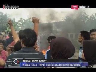 Tolak Tanahnya Diukur Pengembang Proyek LRT, Warga Bekasi Blokir Jalan - iNews Malam 21/02