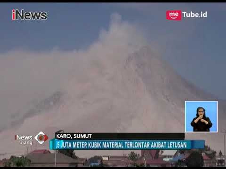 Pasca Letusan, Puncak Gunung Sinabung Membentuk Kawah Baru - iNews Siang 23/02