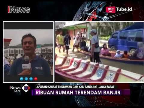 9 Kecamatan di Kab. Bandung Terendam Bajir, Transportasi Warga dengan Perahu - iNews Sore 23/02