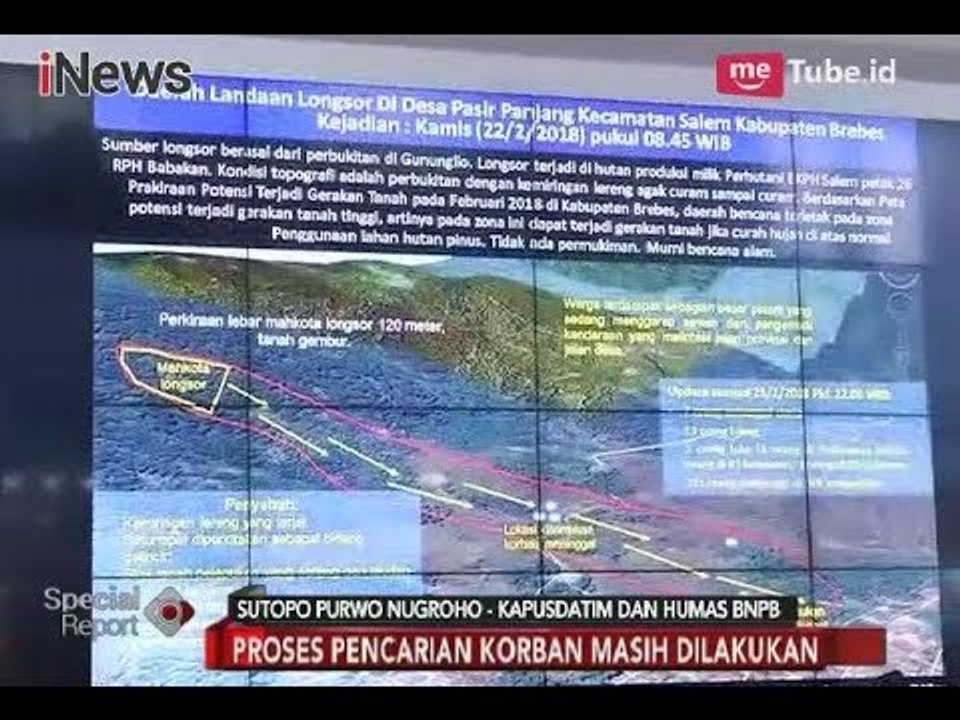 Kapusdatim & Humas BNPB Jelaskan Penyebab Longsor Brebes - Special Report 23/02
