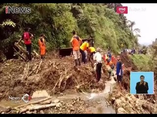 Tim Gabungan Bersihkan Material Longsor yang Menutup Jalan di Purbalingga - iNews Siang 24/02