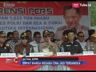 Kapolri dan Sri Mulyani Pamer Sabu 1,6 Ton di Batam - iNews Malam 23/02
