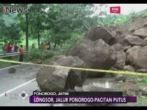 Diterjang Hujan Terus-menerus, Tebing di Jalur Ponorogo-Pacitan Longsor - iNews Sore 25/02