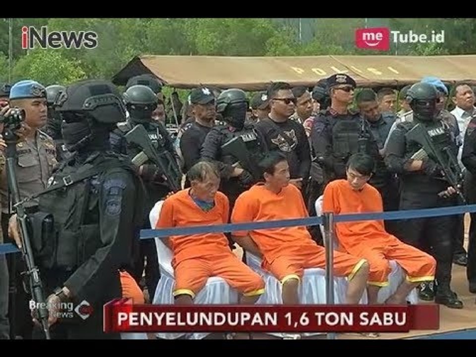 Konferensi Pers Penyelundupan 1,6 Ton Sabu Hadirkan 4 Tersangka - Breaking News 23/02