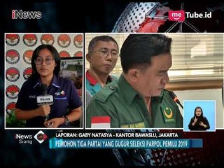 Yusril Hadiri Sidang Ajudikasi 3 Parpol oleh Bawaslu - iNews Siang 26/02