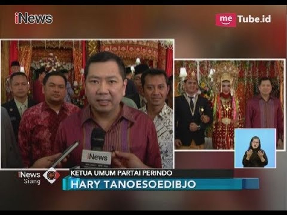 Hary Tanoe Hadiri Pernikahan Keluarga Partai Perindo Bengkulu - iNews Siang 26/02