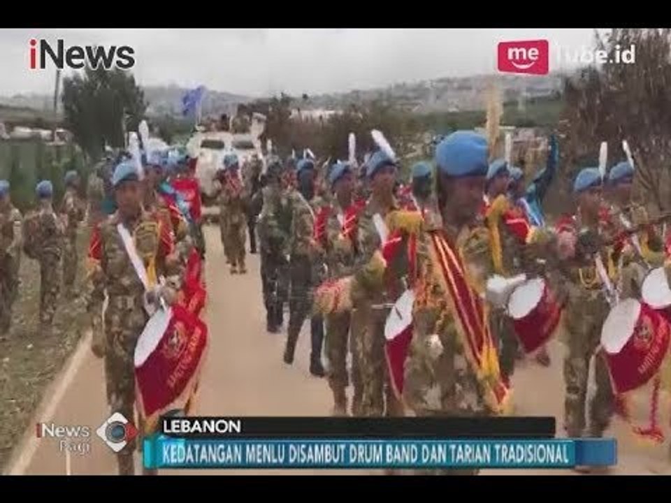 Menlu, Retno Marsudi Disambut Aksi Drum Band & Tarian Tradisional di Lebanon - iNews Pagi 27/02