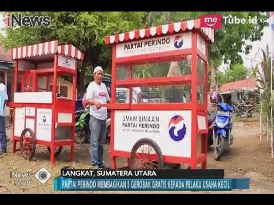 Partai Perindo Bagikan Gerobak Gratis & Gelar Aksi Donor Darah - iNews Pagi 27/02