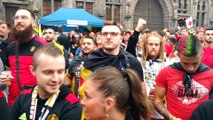 Des milliers de supporters à Mons pour France-Belgique
