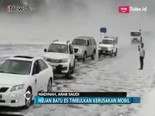 Ngeri!! Video Madinah Diguyur Hujan Es Lebat, 54 Orang Terluka - iNews Pagi 28/02