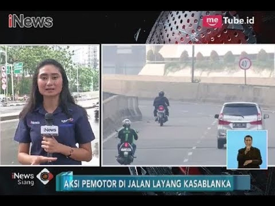 Sosialisasi & Tilang Tak Buat Jera Pengendara Motor Lewati JLNT Casbalanca - iNews Siang 03/03