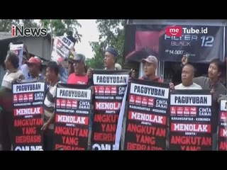 Sopir Angkot dan Becak Turun ke Jalan Tolak Transpotasi Online di Kebumen - iNews Sore 12/04