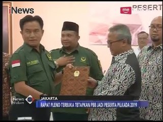 Download Video: Rapat Pleno Terbuka, KPU Tetapkan PBB Sah Ikut Pemilu 2019 - iNews Malam 06/03