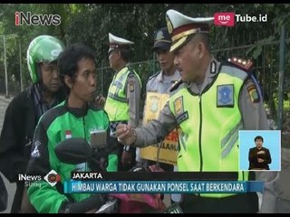 Ojek Online Gunakan HP Saat Berkendara Kena Razia Polisi - iNews Siang 07/03