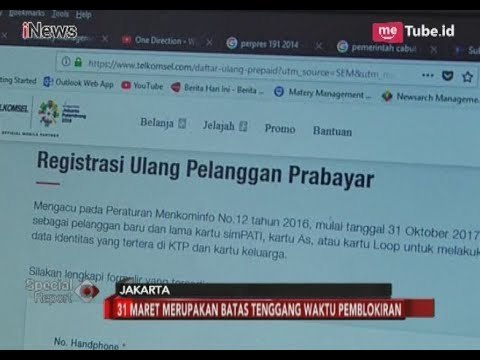 Masih Ada Masa Tenggang 30 Hari Lagi Untuk Registrasi SimCard - Special Report 07/03