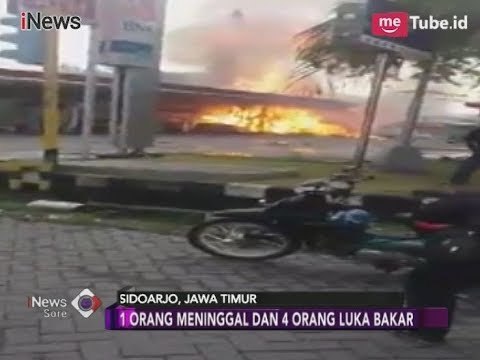 Detik-detik SPBU Meledak di Sidoarjo, Tewaskan Sopir Truk - iNews Sore 08/03