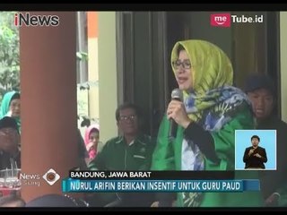 Calon Wali Kota Bandung Nurul Arifin akan Berikan Intensif untuk Para Guru Paud - iNews Siang 07/03