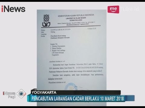Pihak UIN Sunan Kalijaga Cabut Surat Larangan Bercadar Sejak 10 Maret - iNews Pagi 11/03