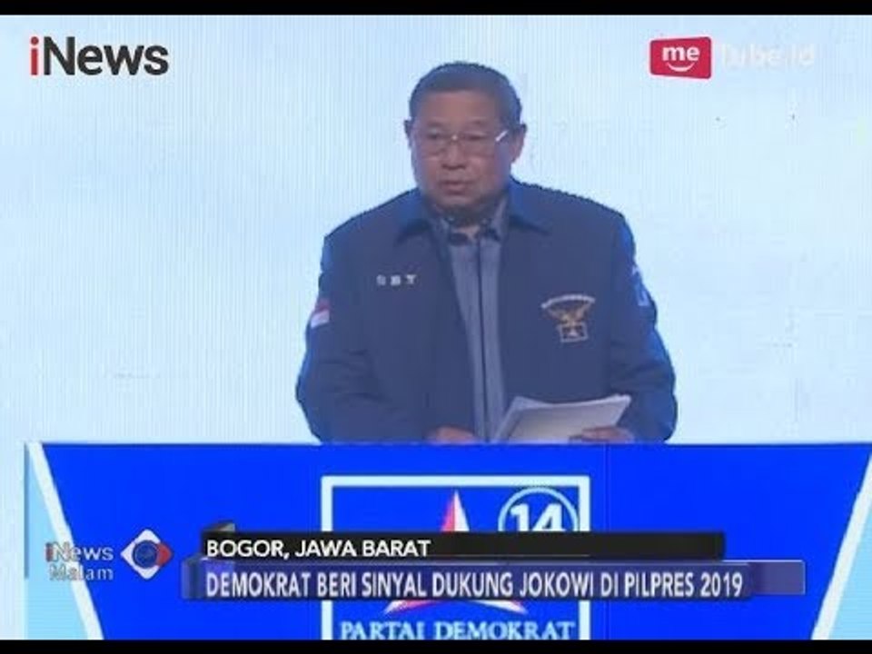 Dalam Sambutan, SBY Beri Sinyal Akan Dukung Jokowi di Pilpres 2019 - iNews Malam 10/03