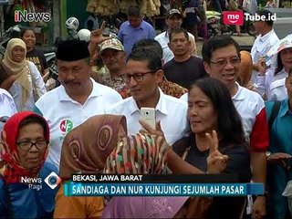 Blusukan di Tiga Pasar Bekasi, Sandiaga Kampanyekan Nur Firdaus - iNews Pagi 12/03