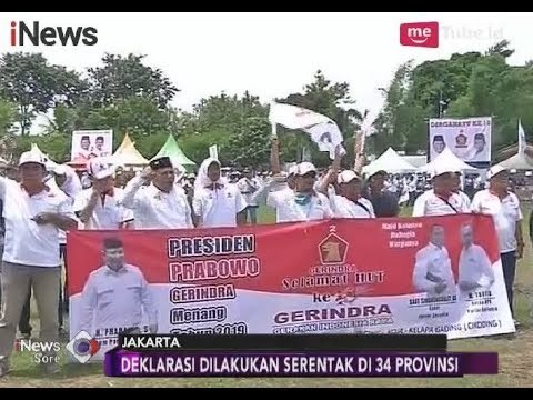 Gelar Deklarasi di 34 Provinsi, Gerindra Optimis Prabowo Menang Pilpres 2019 - iNews Sore 11/03