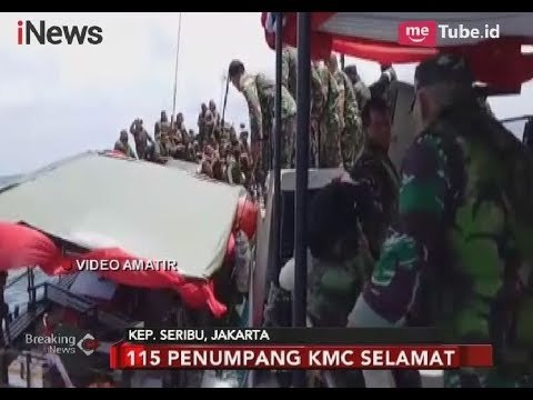 115 Penumpang Kapal KMC Kodam Jaya yang Selamat Berhasil Dievakuasi - Breaking News 12/03
