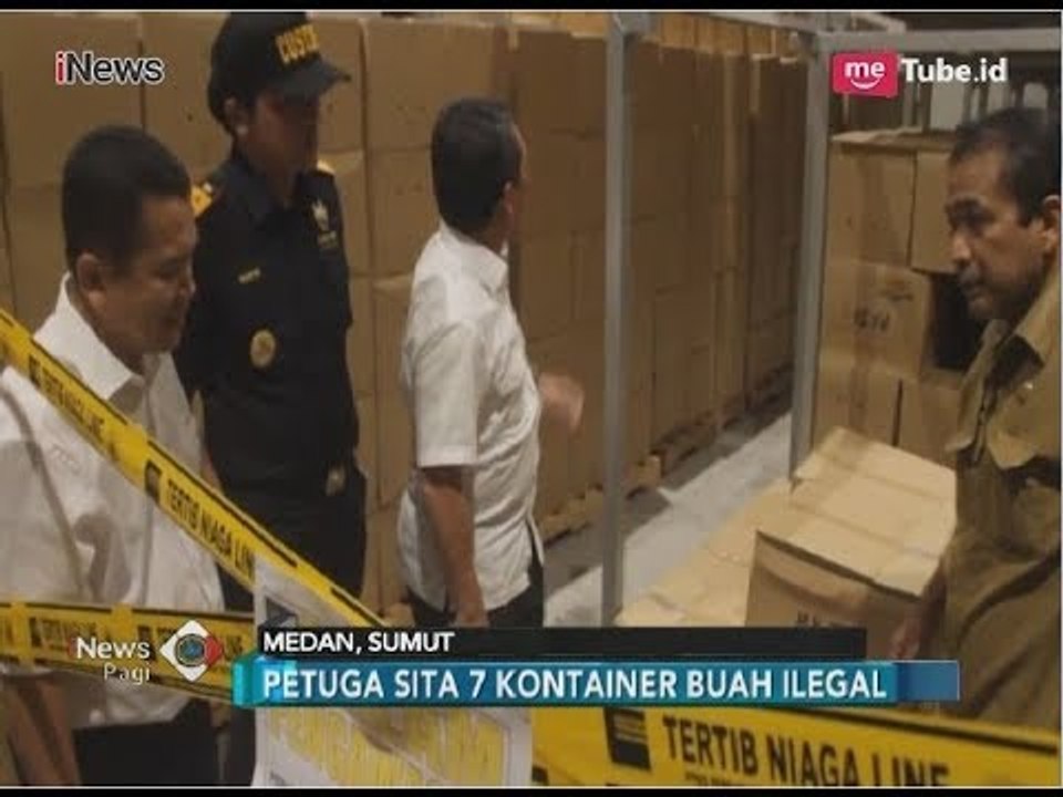 Tak Memilki Izin Import, Petugas Sita 7 Kontainer Berisi Buah Ilegal di Medan - iNews Pagi 14/03