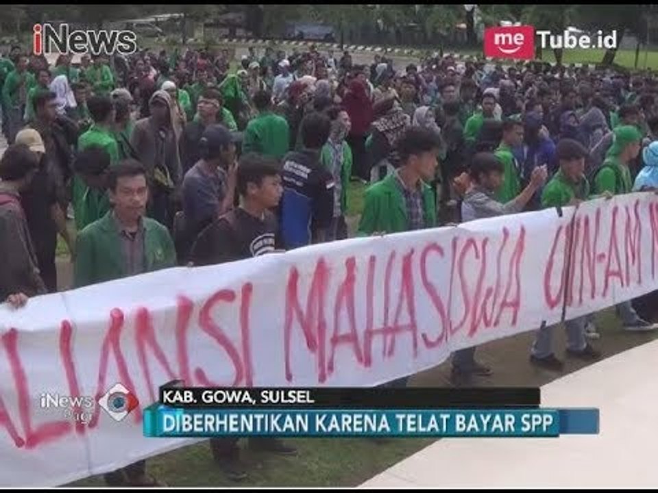 Ribuan Mahasiwa Demo Tak Terima Diberhentikan Karena Telat Bayar SPP - iNews Pagi 20/03