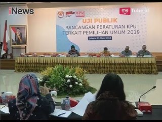 Gelar Uji Publik KPU Undang Parpol, LSM dan Institusi Pemerintah - iNews Malam 19/03
