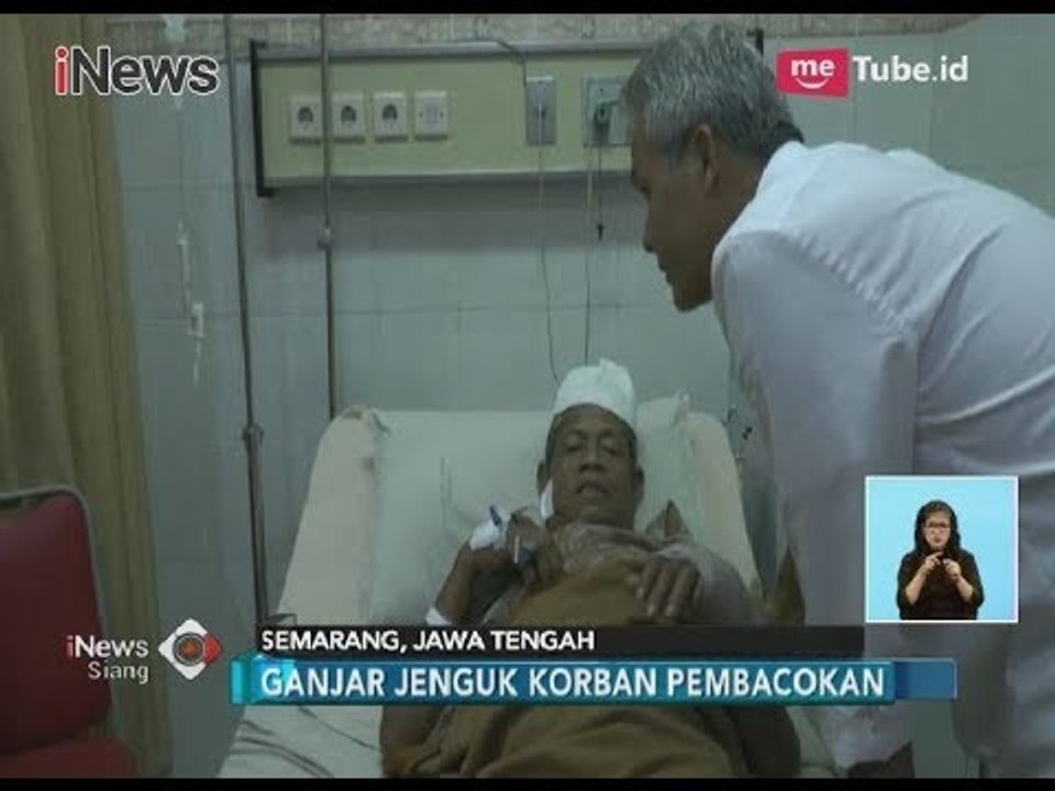 Ganjar Pranowo Jenguk Korban Pembacokan di RSUD Tugu, Semarang - iNews Siang 20/03