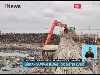 80 Ton sudah Diangkut, Sisa Sampah 20 Ton Masih Menumpuk  di Muara Angke -iNews Siang 21/03