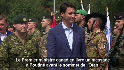 OTAN: à Riga, Trudeau envoie un message à Poutine