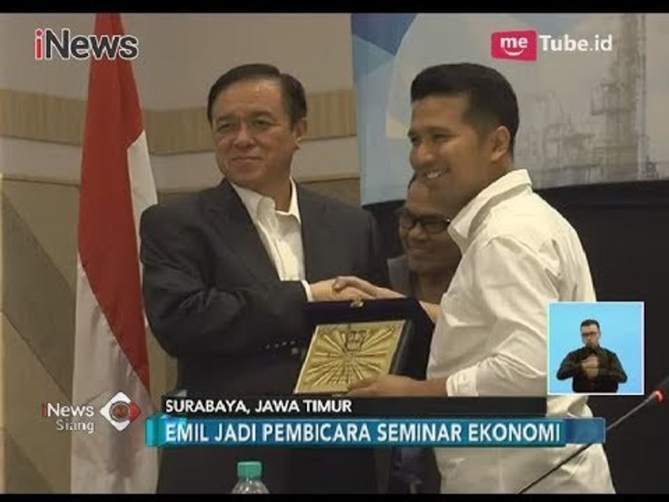 Emil Dardak Jadi Pembicara dalam Acara Seminar Ekonomi di Surabaya - iNews Siang 21/03