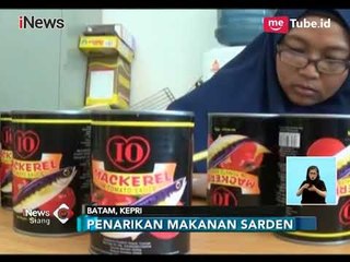 下载视频: Diduga Mengandung Cacing Gelang, BPOM Kepri Razia Sarden di Beberapa Toko - iNews Siang 23/02