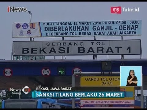 Pihak Jasamarga akan Lakukan Sanksi Tilang Bagi Pelanggar Aturan Ganjil Genap - iNews Siang 23/02