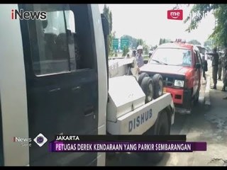 Petugas Dishub Derek Paksa Angkutan Umum yang Berhenti di Rambu Larangan Parkir - iNews Sore 25/03