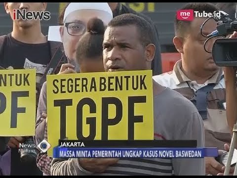 Tepat Setahun, Massa Minta Pemerintah Segera Tuntaskan Kasus Novel Baswedan - iNews Malam 11/04