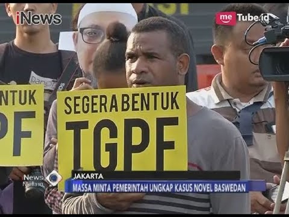 Tepat Setahun, Massa Minta Pemerintah Segera Tuntaskan Kasus Novel Baswedan - iNews Malam 11/04