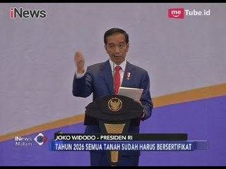 Targetkan Tujuh Juta Sertifikat, Jokowi: 2026 Semua Tanah Harus Bersertifikat - iNews Malam 27/03