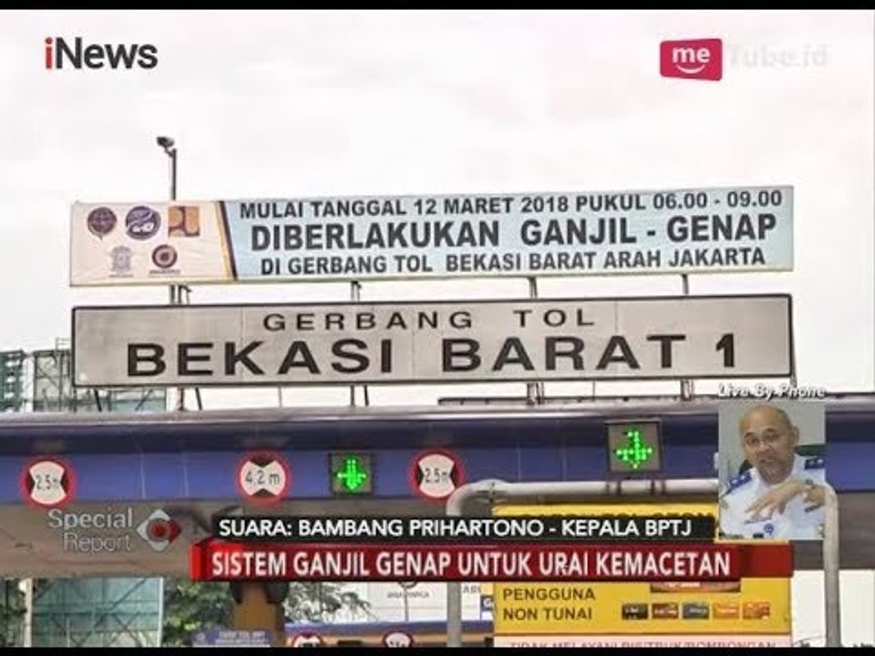 Penindakan Ganjil Genap Dilakukan Bulan April, Ini Penjelasan Kepala BPTJ - Special Report 27/03