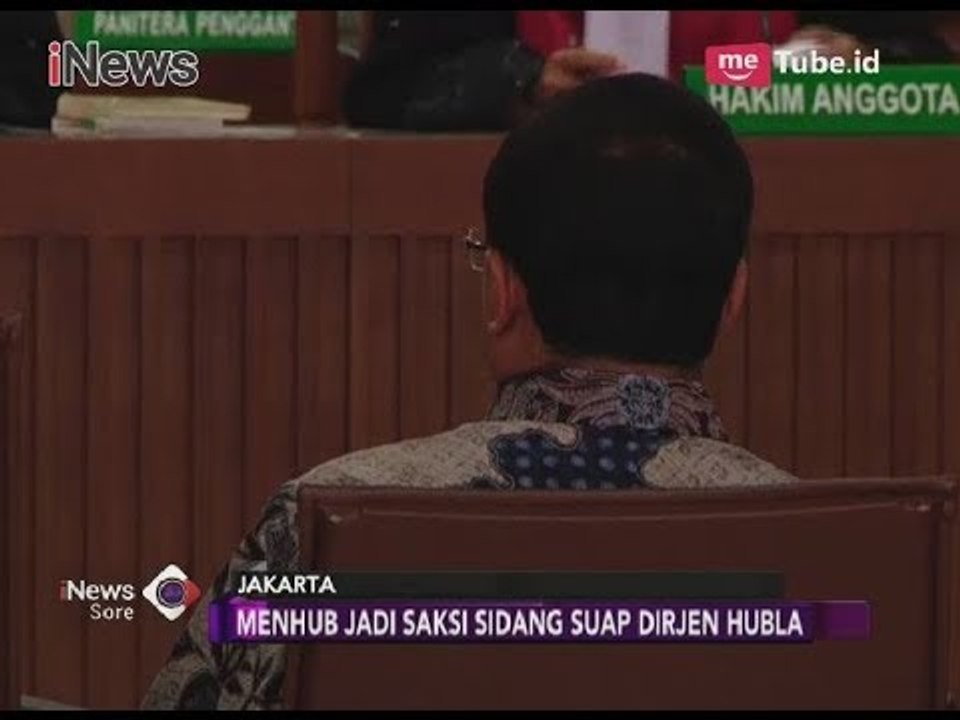Menhub Penuhi Panggilan JPU sebagai Saksi di Sidang Kasus Suap Dirjen Hubla - iNews Sore 28/03