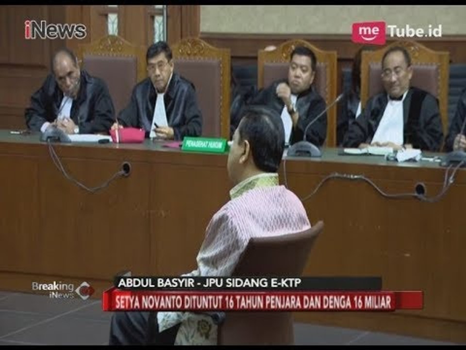 Setya Novanto Dituntut Hukuman 16 Tahun Penjara dan Denda RP 16 Miliar - Breaking News 29/03