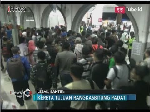 Libur Panjang Akhir Pekan, Stasiun Rangkasbitung Padat - iNews Pagi 31/03